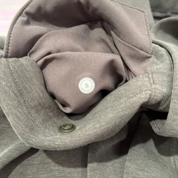 Lululemon Forest Green Gridliner Fleece Overshirt Jacket | Size Small EUC - Picture 7 of 7